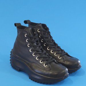 Converse Run Star Hike Monocolor Leather Unisex Platform Sneakers 170548C NWT